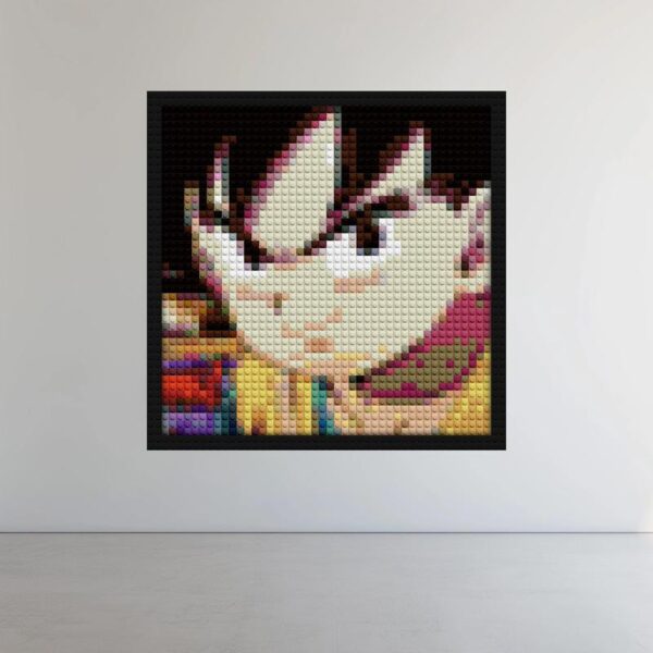 "Dragon Ball Daima Art Frame - Unique Collector’s Item" brick wall art | Compatible with LEGO-style bricks | Pixel Brick Art