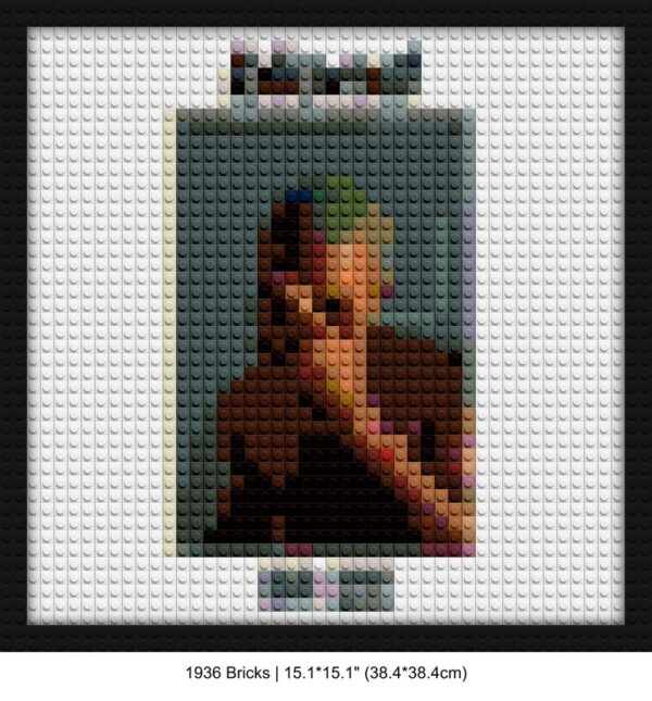 Frank Ocean DIY pop culture bricks | Compatible with LEGO-style bricks | Pixel Brick Art