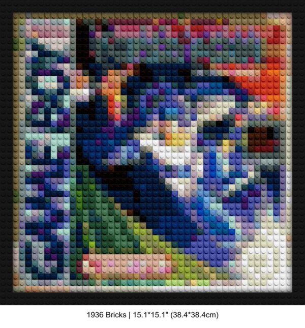 Mega Man handmade brick mosaics | Compatible with LEGO-style bricks | Pixel Brick Art