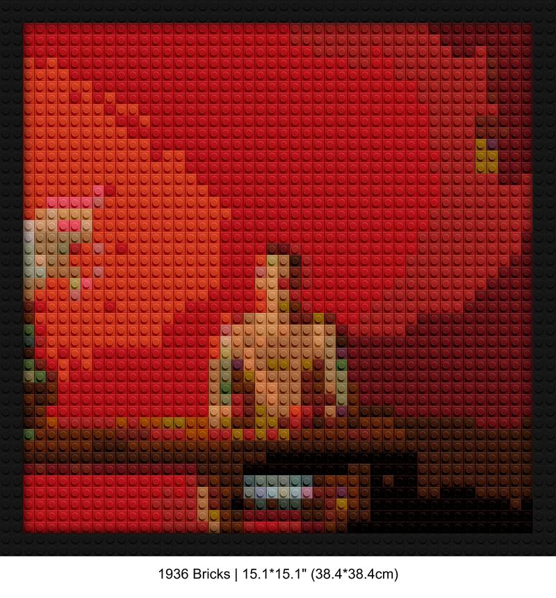 Mac Miller handmade brick mosaics | Compatible with LEGO-style bricks | Pixel Brick Art