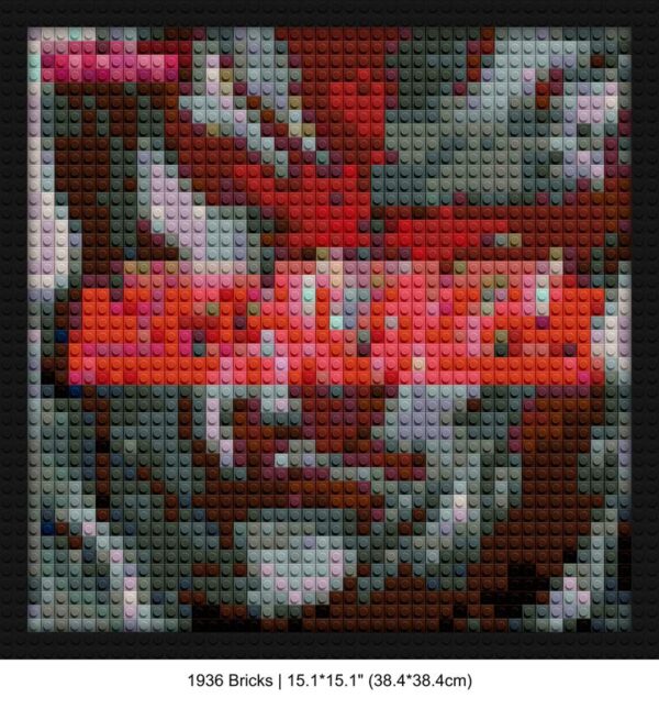 Metal Gear Solid art interlocking brick mosaic | Compatible with LEGO-style bricks | Pixel Brick Art