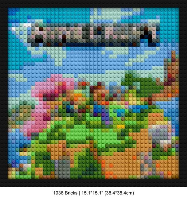 Minecraft art custom brick canvas | Compatible with LEGO-style bricks | Pixel Brick Art