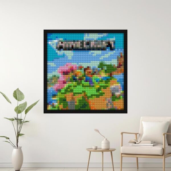 "Minecraft DIY Wall Art Frame - Creative Designs" LEGO-compatible mosaic kits | Compatible with LEGO-style bricks | Pixel Brick Art