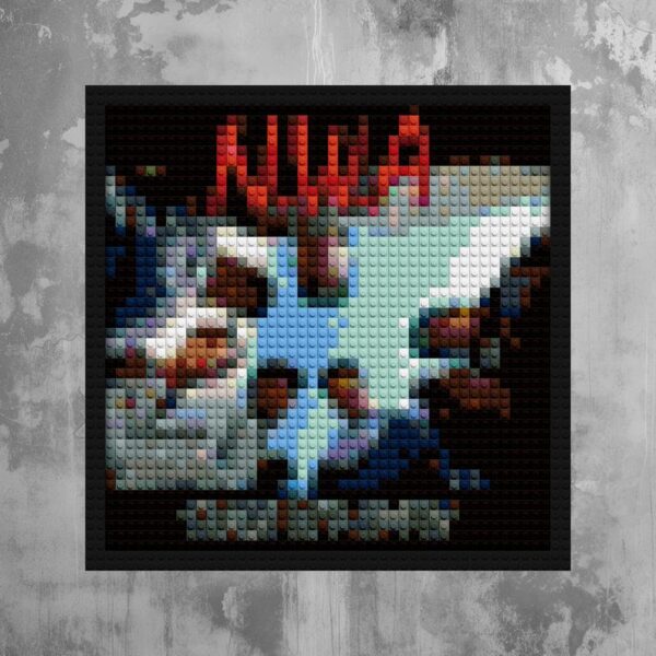 "Unique NWA-Inspired Wall Art Frame - Limited Edition" pixel brick art | Compatible with LEGO-style bricks | Pixel Brick Art