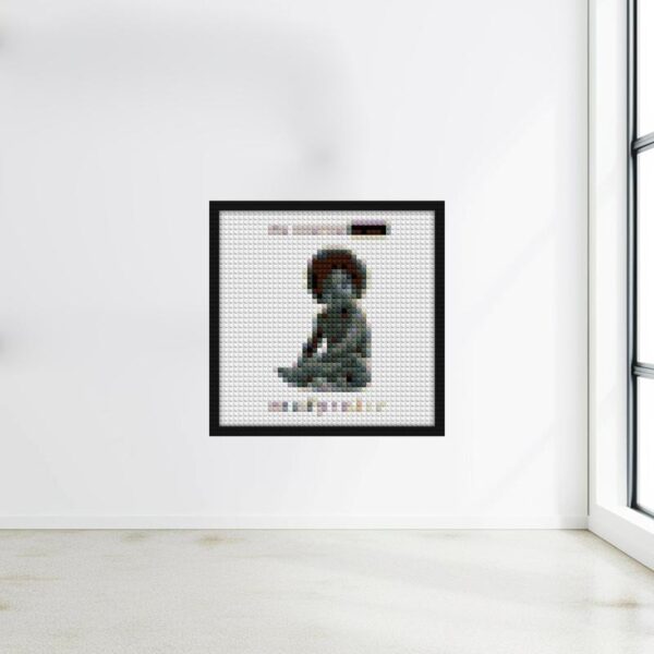 "Notorious B.I.G. Ready To Die Pixel Art Frame" LEGO-style bricks art | Compatible with LEGO-style bricks | Pixel Brick Art