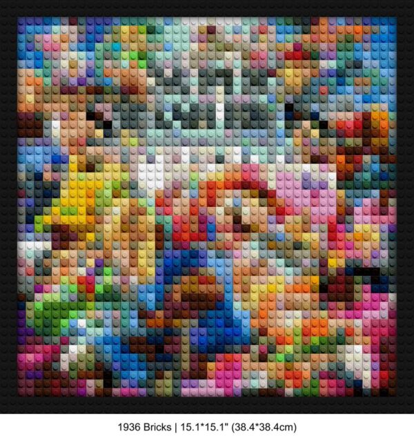 Super Smash Bros DIY brick mosaic | Compatible with LEGO-style bricks | Pixel Brick Art