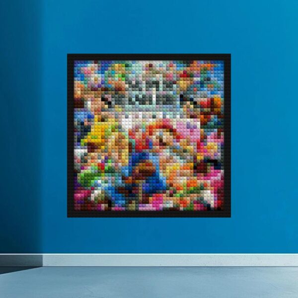 "Super Smash Bros-Inspired Wall Art Frame | Unique Decor" brick mosaic art | Compatible with LEGO-style bricks | Pixel Brick Art