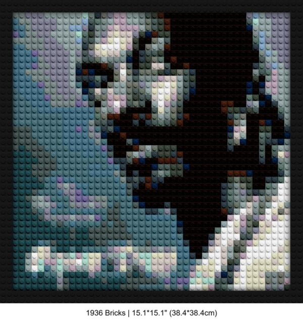 Snoop Dogg handmade brick mosaics | Compatible with LEGO-style bricks | Pixel Brick Art