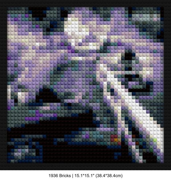 Eminem building brick art | Compatible with LEGO-style bricks | Pixel Brick Art