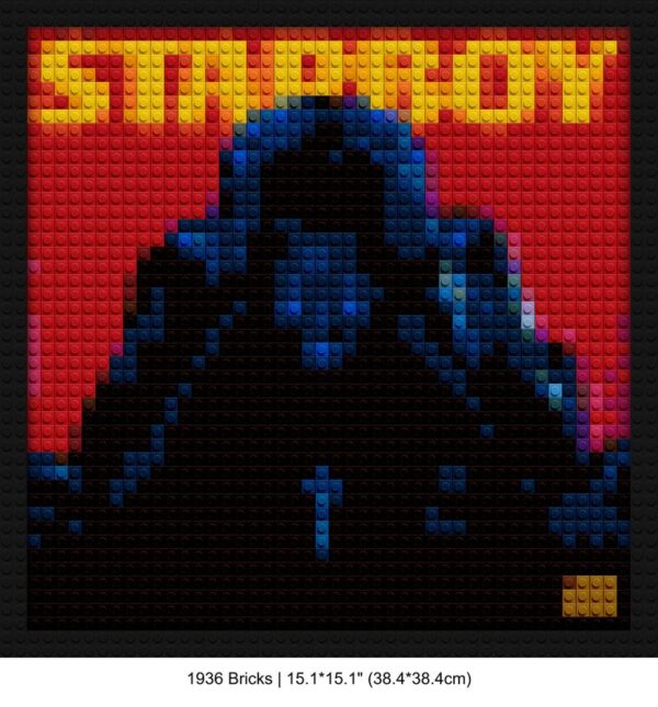 The Weeknd brick block wall decor | Compatible with LEGO-style bricks | Pixel Brick Art