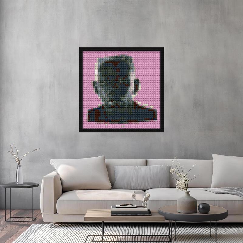 "Tyler The Creator IGOR Wall Art Frame - Unique Design" brick painting kits | Compatible with LEGO-style bricks | Pixel Brick Art