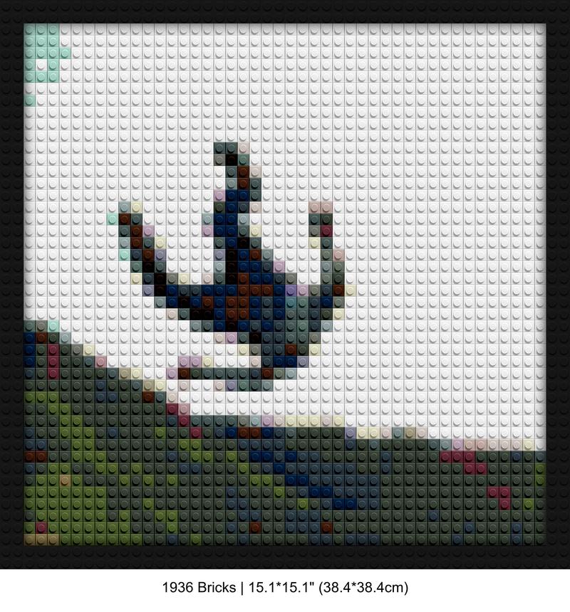 Tyler The Creator brick-inspired artwork | Compatible with LEGO-style bricks | Pixel Brick Art