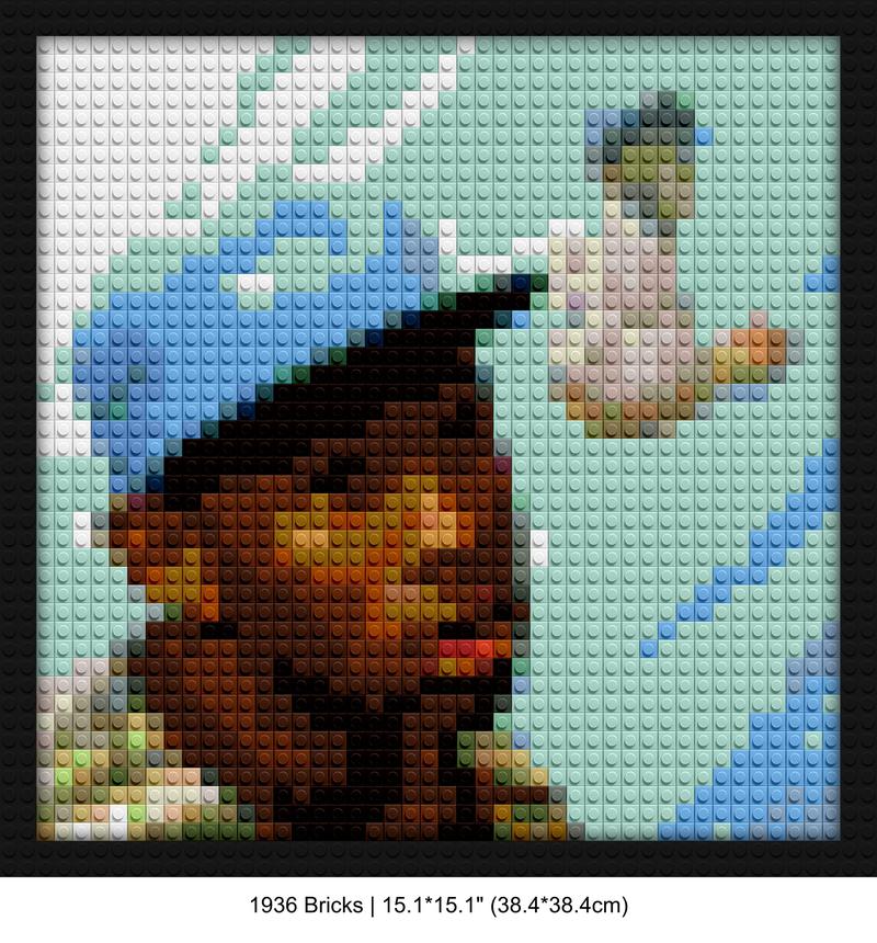 Suggested category: "diy mosaic kits" interlocking brick mosaic | Compatible with LEGO-style bricks | Pixel Brick Art