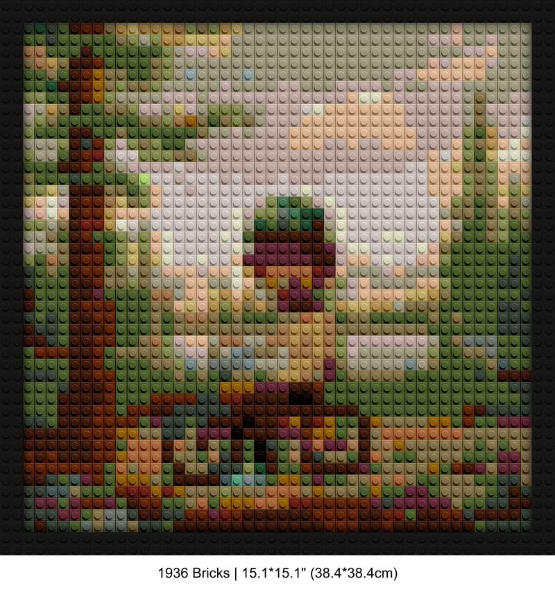 Tyler The Creator custom brick portraits | Compatible with LEGO-style bricks | Pixel Brick Art