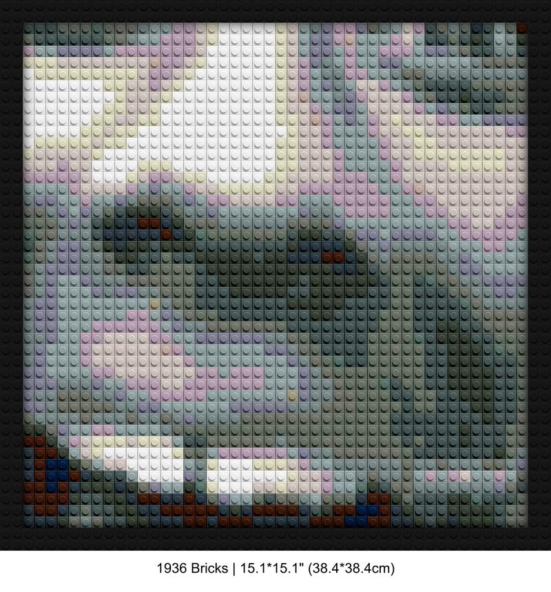 Tyler the Creator merchandise brick-inspired artwork | Compatible with LEGO-style bricks | Pixel Brick Art