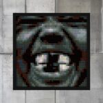 "YZY BULLY Wall Art Frame - Unique Urban Design" block mosaic design