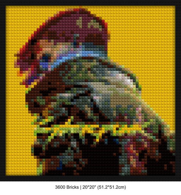 pixel art pixel brick art | Compatible with LEGO-style bricks | Pixel Brick Art