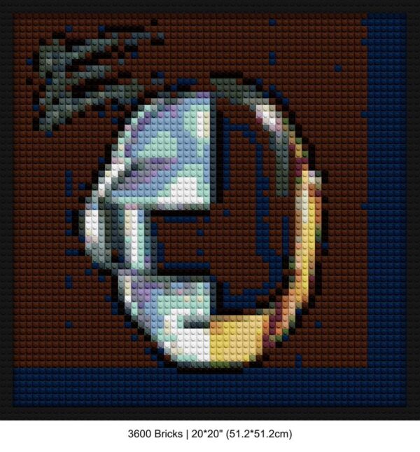 electronic music DIY pixel mosaic | Compatible with LEGO-style bricks | Pixel Brick Art