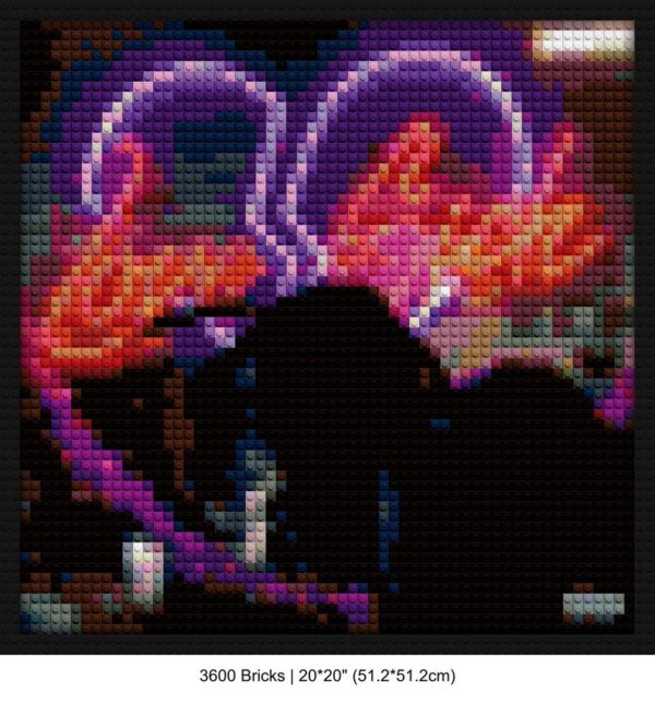 Love Sick album pixel brick art | Compatible with LEGO-style bricks | Pixel Brick Art