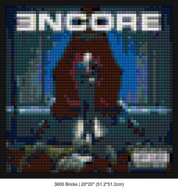 hip hop albums handmade brick mosaics | Compatible with LEGO-style bricks | Pixel Brick Art