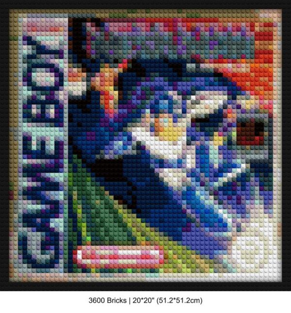 retro gaming brick-inspired artwork | Compatible with LEGO-style bricks | Pixel Brick Art