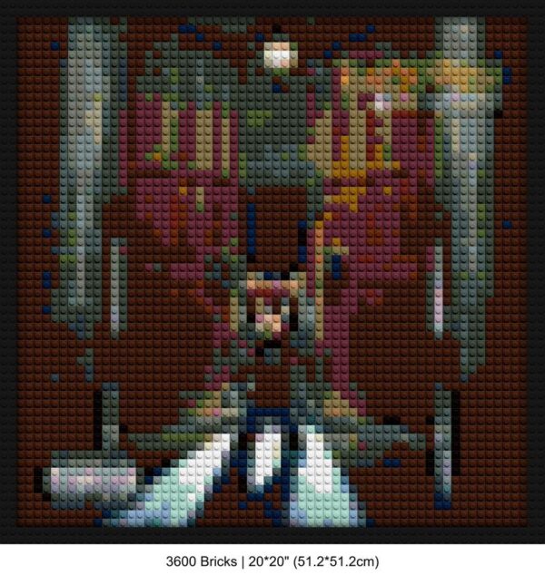 Late Registration DIY brick mosaic | Compatible with LEGO-style bricks | Pixel Brick Art