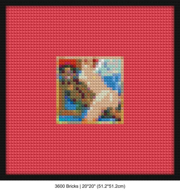 MBDTF album brick-building wall art | Compatible with LEGO-style bricks | Pixel Brick Art