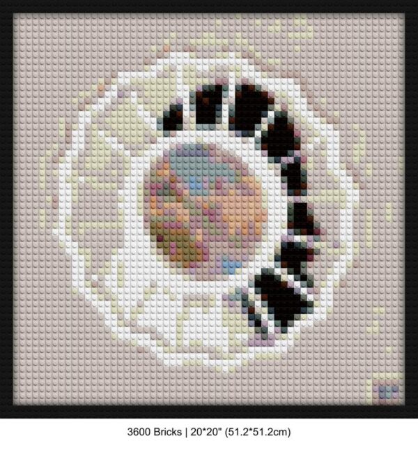 The Divine Feminine album creative brick wall decor | Compatible with LEGO-style bricks | Pixel Brick Art