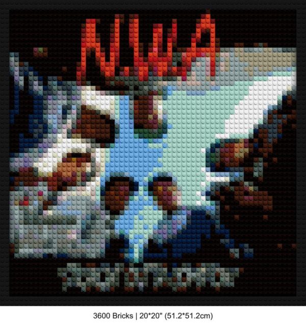 hip-hop art pixel brick art | Compatible with LEGO-style bricks | Pixel Brick Art