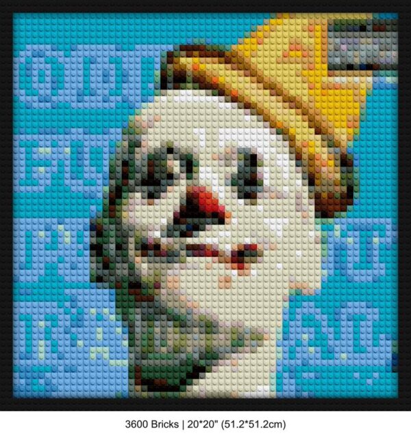 Tyler the Creator art interlocking brick mosaic | Compatible with LEGO-style bricks | Pixel Brick Art