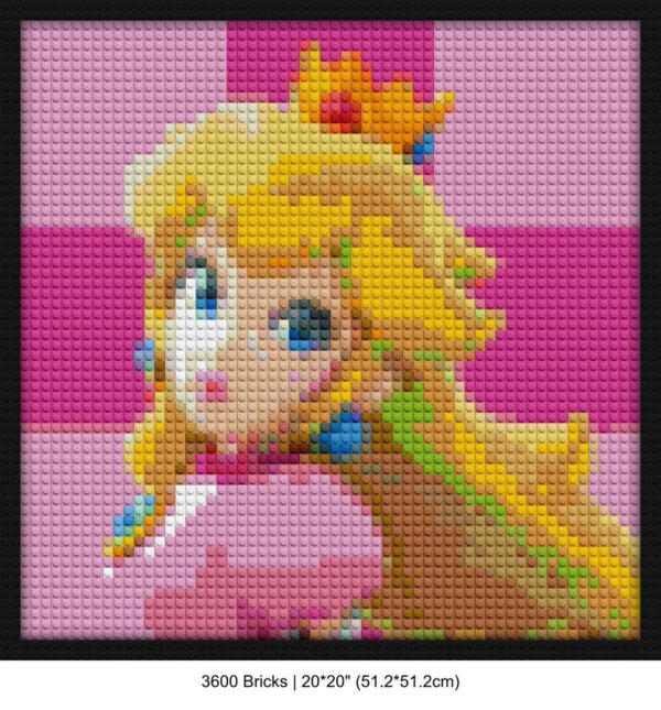 pixel art brick mosaic art | Compatible with LEGO-style bricks | Pixel Brick Art