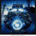video game art pixel-style bricks