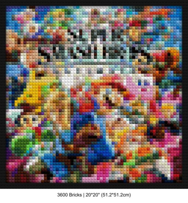 Nintendo brick mosaic art | Compatible with LEGO-style bricks | Pixel Brick Art