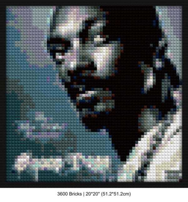 West Coast rap brick-inspired artwork | Compatible with LEGO-style bricks | Pixel Brick Art