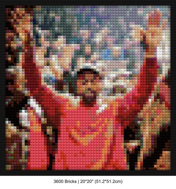 The Life of Pablo album brick-based pixel art | Compatible with LEGO-style bricks | Pixel Brick Art