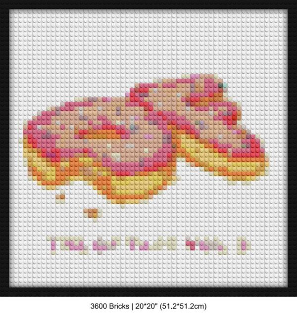 The OF Tape Vol. 2 DIY pixel mosaic | Compatible with LEGO-style bricks | Pixel Brick Art