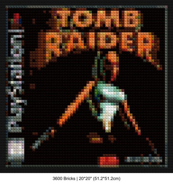 Lara Croft building brick art | Compatible with LEGO-style bricks | Pixel Brick Art