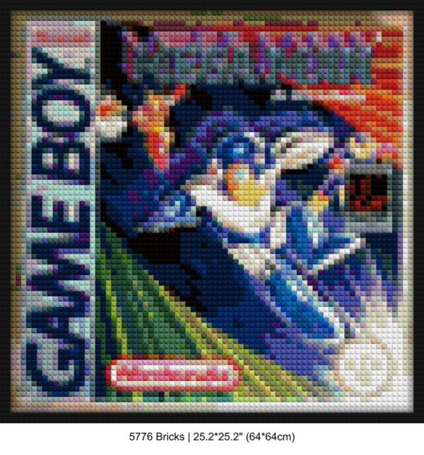 Nintendo Game Boy brick-inspired artwork | Compatible with LEGO-style bricks | Pixel Brick Art