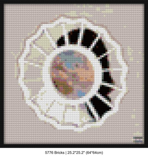 "Mac Miller Divine Feminine Art Frame - Unique Design" creative brick wall decor | Compatible with LEGO-style bricks | Pixel Brick Art