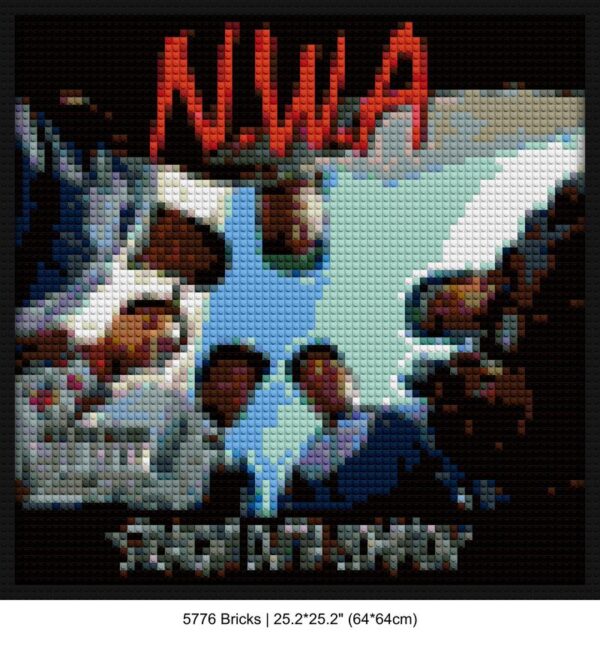 rap legends brick-inspired artwork | Compatible with LEGO-style bricks | Pixel Brick Art