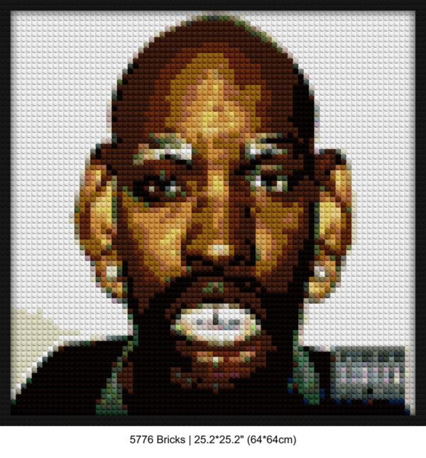retro pixel art custom brick canvas | Compatible with LEGO-style bricks | Pixel Brick Art