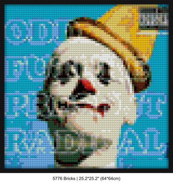 "Odd Future-Inspired Radical Building Wall Art Frame" interlocking brick mosaic | Compatible with LEGO-style bricks | Pixel Brick Art