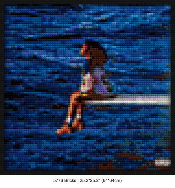 contemporary R&B pixel brick art | Compatible with LEGO-style bricks | Pixel Brick Art