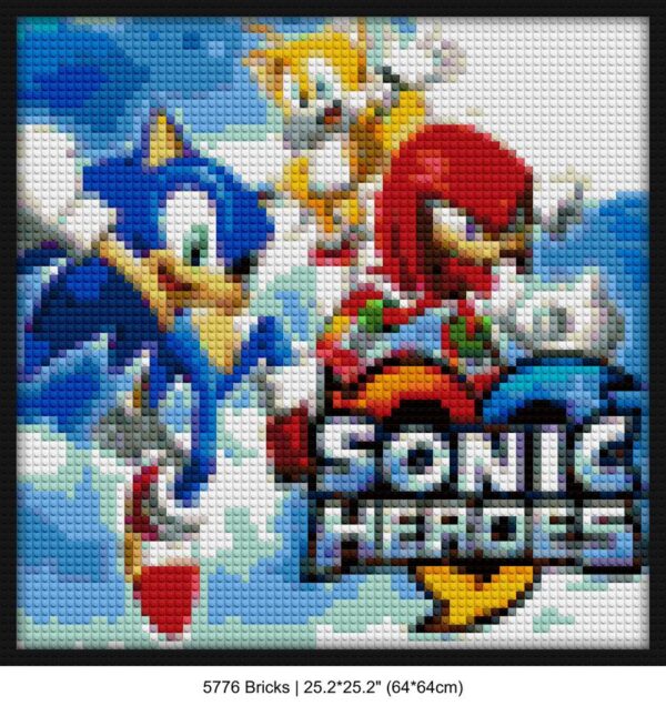 Sega games DIY pop culture bricks | Compatible with LEGO-style bricks | Pixel Brick Art