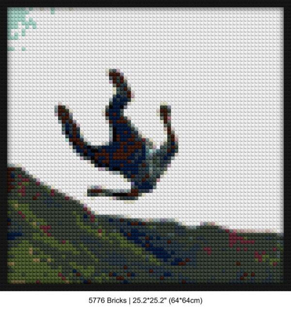 Hip Hop Collectibles brick wall art | Compatible with LEGO-style bricks | Pixel Brick Art