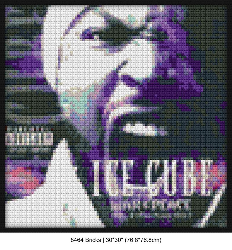 gangsta rap DIY brick mosaic | Compatible with LEGO-style bricks | Pixel Brick Art