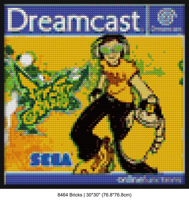 Sega Dreamcast custom brick portraits | Compatible with LEGO-style bricks | Pixel Brick Art