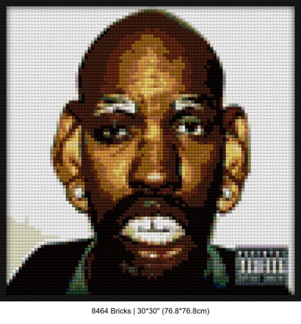 hip hop culture retro pixel brick art | Compatible with LEGO-style bricks | Pixel Brick Art