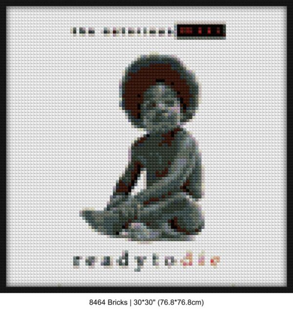90s rap culture brick-building wall art | Compatible with LEGO-style bricks | Pixel Brick Art