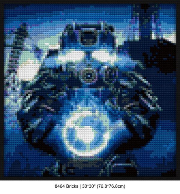 gaming culture brick mosaic art | Compatible with LEGO-style bricks | Pixel Brick Art